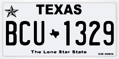 TX license plate BCU1329
