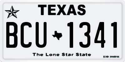 TX license plate BCU1341