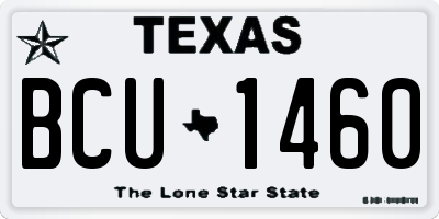 TX license plate BCU1460