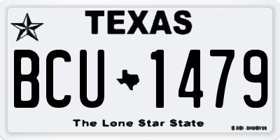 TX license plate BCU1479
