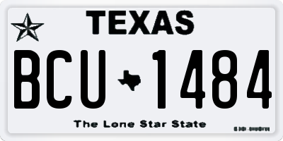 TX license plate BCU1484