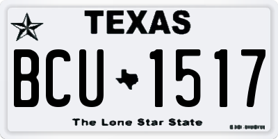 TX license plate BCU1517