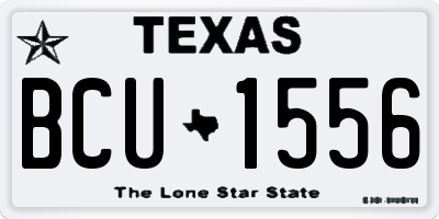TX license plate BCU1556
