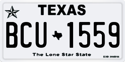 TX license plate BCU1559