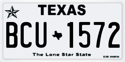 TX license plate BCU1572