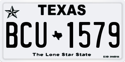 TX license plate BCU1579