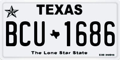 TX license plate BCU1686