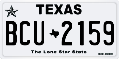 TX license plate BCU2159