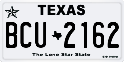 TX license plate BCU2162