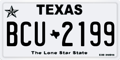 TX license plate BCU2199