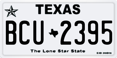 TX license plate BCU2395