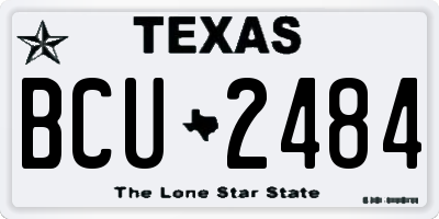 TX license plate BCU2484