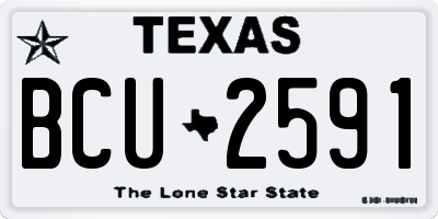 TX license plate BCU2591