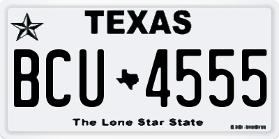 TX license plate BCU4555