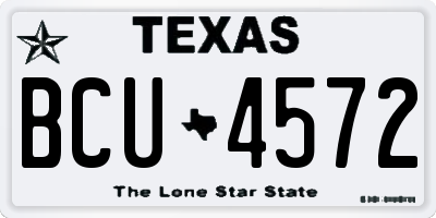 TX license plate BCU4572