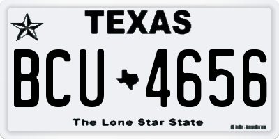 TX license plate BCU4656