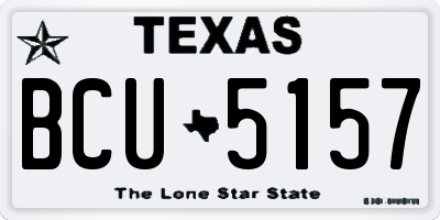 TX license plate BCU5157