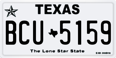 TX license plate BCU5159