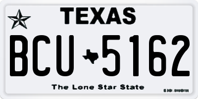 TX license plate BCU5162