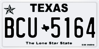 TX license plate BCU5164