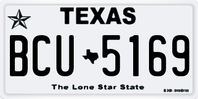 TX license plate BCU5169