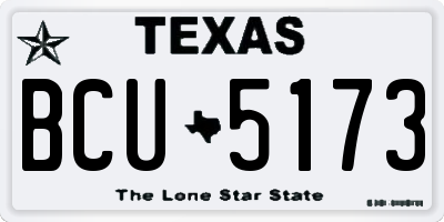 TX license plate BCU5173