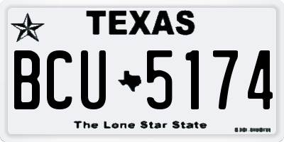 TX license plate BCU5174