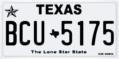 TX license plate BCU5175