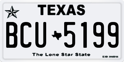 TX license plate BCU5199