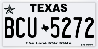 TX license plate BCU5272