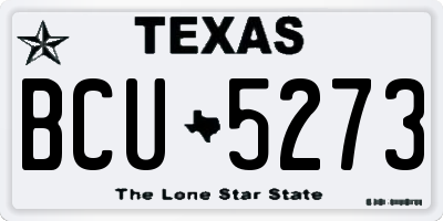 TX license plate BCU5273