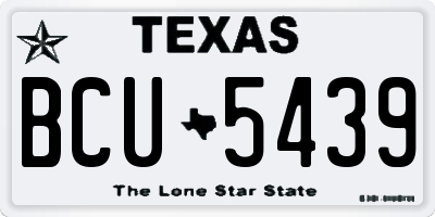 TX license plate BCU5439