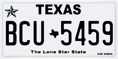 TX license plate BCU5459