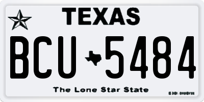 TX license plate BCU5484