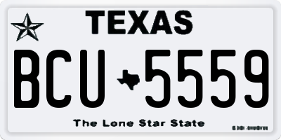 TX license plate BCU5559