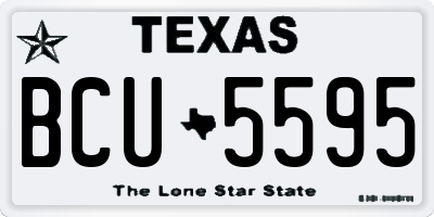 TX license plate BCU5595