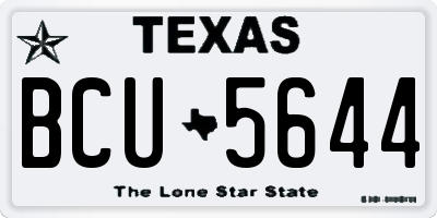TX license plate BCU5644