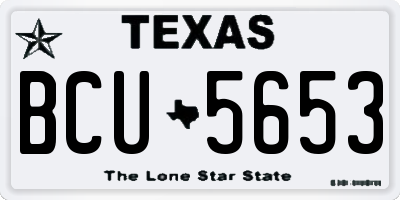 TX license plate BCU5653