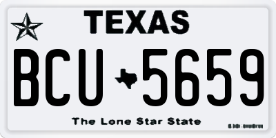 TX license plate BCU5659