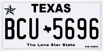 TX license plate BCU5696