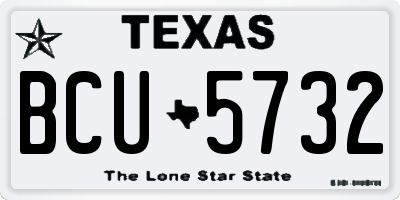 TX license plate BCU5732