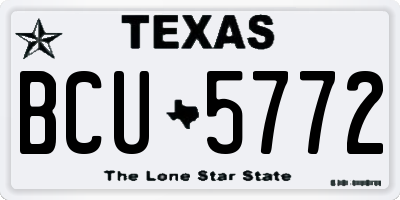 TX license plate BCU5772