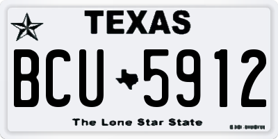 TX license plate BCU5912