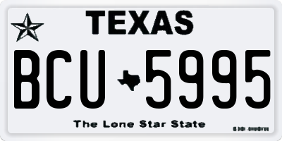 TX license plate BCU5995