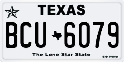 TX license plate BCU6079