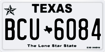 TX license plate BCU6084