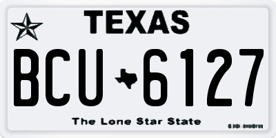 TX license plate BCU6127