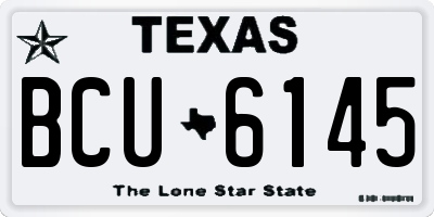 TX license plate BCU6145