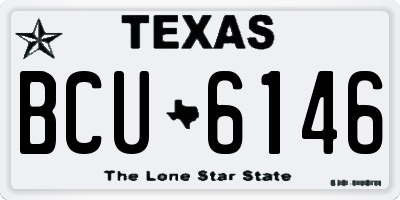 TX license plate BCU6146