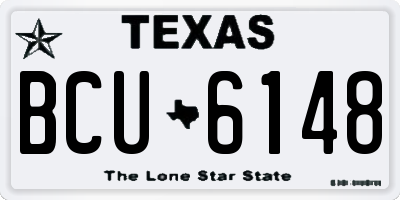 TX license plate BCU6148